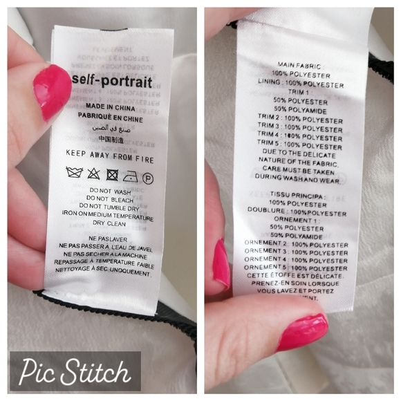 Self-Portrait Long Sleeve White Asymmetric Ruffle Jacquard Mini Dress 6 Formal - Picture 14 of 17